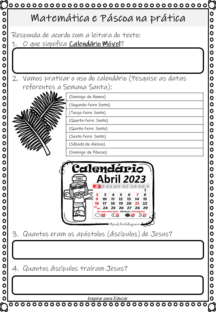 Ativ Matemática 19 a 24 abril 2021 worksheet